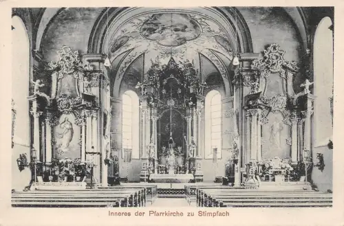 Stimpfach Inneres der Pfarrkirche ngl 186.257