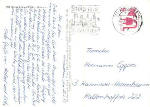 Schwaikheim Rathaus gl1975 186.252