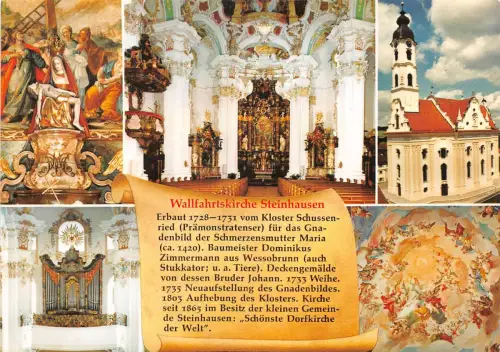 Bad Schussenried Wallfahrtskirche Steinhausen Mehrbildkarte ngl 186.268
