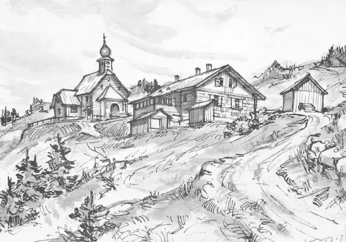 Schlesien Heidebrünnl Künstlerkarte Felix Bibus ngl 186.282