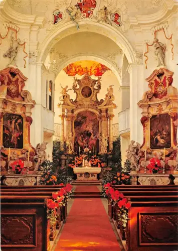 Insel Mainau (Bodensee) Schloßkirche Innenansicht ngl 186.259