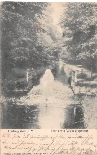 Ludwigslust (Meckl.) Der erste Wassersprung gl1905 186.279