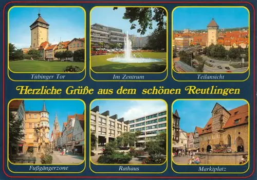Reutlingen Mehrbildkarte ngl 186.323