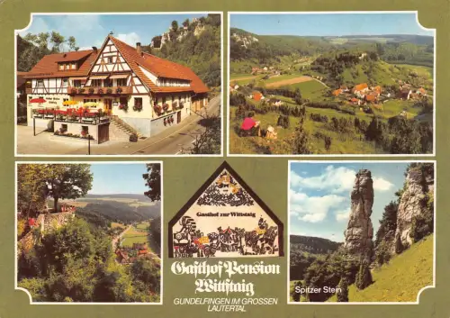 Münsingen-Gundelfingen Gasthof Wittstaig Mehrbildkarte gl1983 186.348