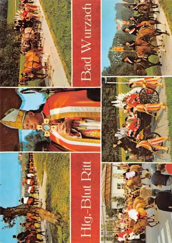Bad Wurzach Heilig-Blut Ritt Mehrbildkarte ngl 186.474
