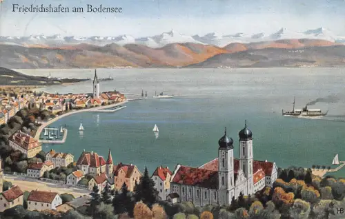 Friedrichshafen am Bodensee Panorama gl1928 186.524