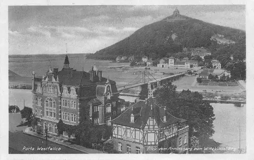 Porta Westfalica Blick vom Arminsberg gl1942 186.609