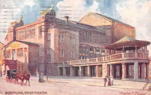 Dortmund Stadttheater Künstlerkarte sign. gl1925 186.606