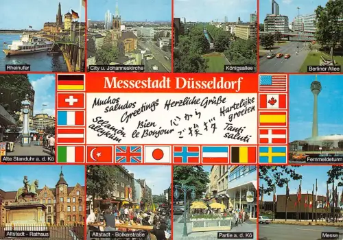 Düsseldorf Mehrbildkarte ngl 186.595