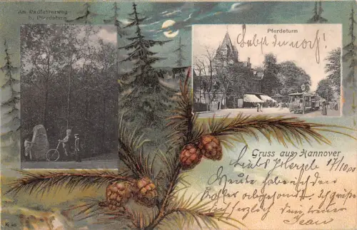 Hannover Pferdeturm Mehrbildkarte gl1900 186.588