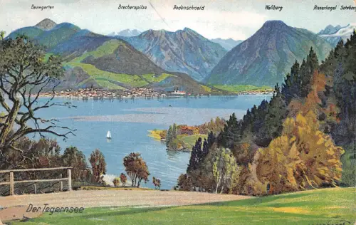Tegernsee Künstlerkarte sign. Ebernhard gl 186.686