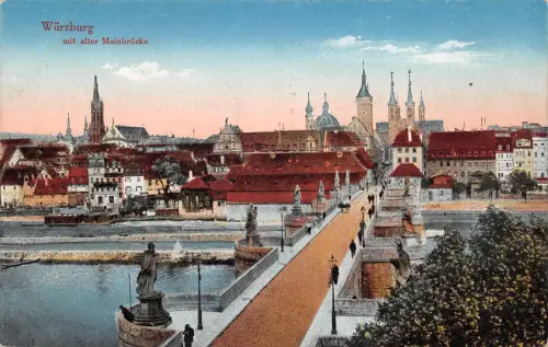 Würzburg mit alter Mainbrücke ngl 186.691