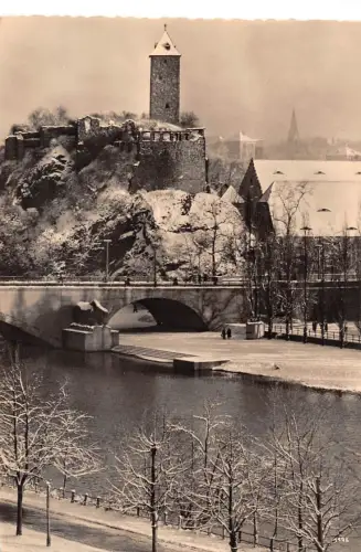 Halle (Saale) - Burg Giebichenstein im Winter gl 186.725