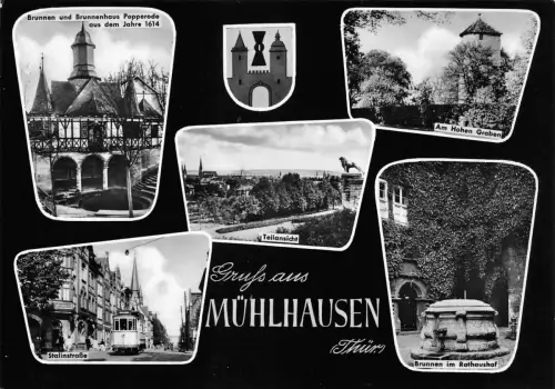 Mühlhausen i.Th. Mehrbildkarte ngl 186.753