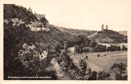Rudelsburg und Burg Saaleck bei Bad Kösen ngl 186.742