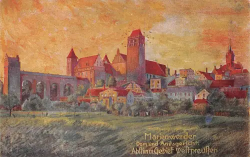 Westpreußen Marienwerder Dom und Amtgericht Abstimmungsgebiet ngl 186.761
