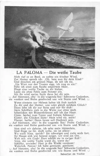 Lieder LA PALOMA - Die weiße Taube ngl 186.809