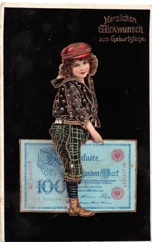 Glückwunsch zum Geburtstag, Glitzerkarte gl1909 186.866