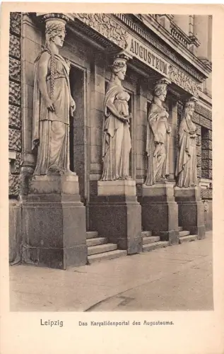 Leipzig Das Karyalidenportal des Augusteums ngl 186.904