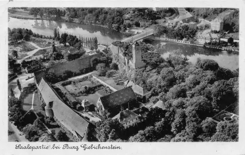 Leipzig Saalepartie mit Burg Giebichenstein gl1942 186.937