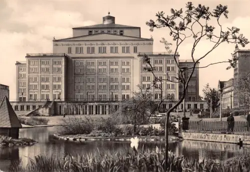 Leipzig Schwanenteich am Opernhaus ngl 186.949