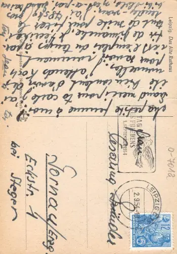 Leipzig Das alte Rathaus gl1954 186.955