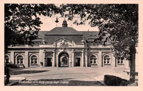 Leipzig Krankenhaus St. Georg Haupt-Eingang feldpgl1943 186.941