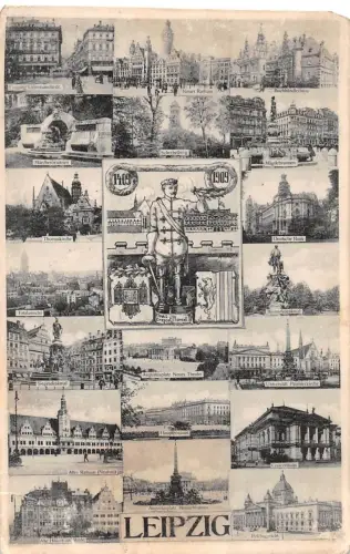 Leipzig Mehrbildkarte gl1909 186.990