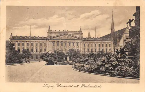 Leipzig Universität und Paulinerkirche feldpgl1915 186.992