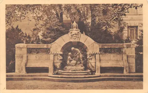 Leipzig Hänsel-und-Gretel-Brunnen feldpgl1915 187.014
