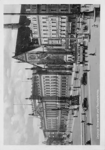 Leipzig Universität und Paulinerkirche ngl 187.004