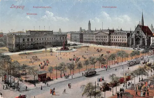 Leipzig Augustusplatz Museum Universität ngl 187.026