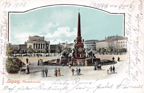 Leipzig Mendebrunnen gl1902 187.028