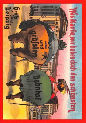 Leipzig Hauptbahnhof Humorkarte ngl 187.093