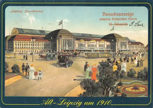 Leipzig Hauptbahnhof um 1910 Reproduktion ngl 187.112