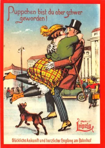 Leipzig Hauptbahnhof Humorkarte ngl 187.107