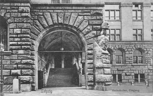 Leipzig Ratskeller Eingang gl1908 187.139