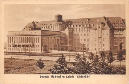 Leipzig Deutsche Bücherei Rückansicht ngl 187.127