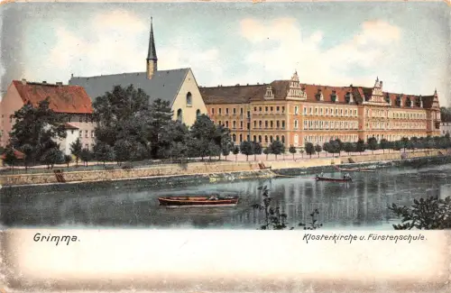 Grimma Klosterkirche und Fürstenschule gl1906 187.289