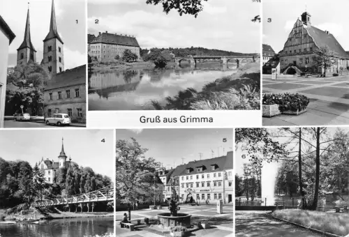 Grimma Mehrbildkarte gl1987 187.282