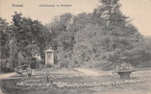 Wurzen Juel-Denkmal im Stadtpark gl1924 187.326