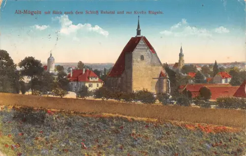 Alt-Mügeln mit Blick nach dem Schloß gl 187.343