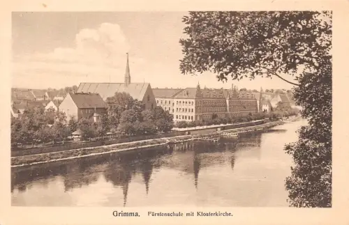 Grimma Fürstenschule mit Klosterkirche ngl 187.316