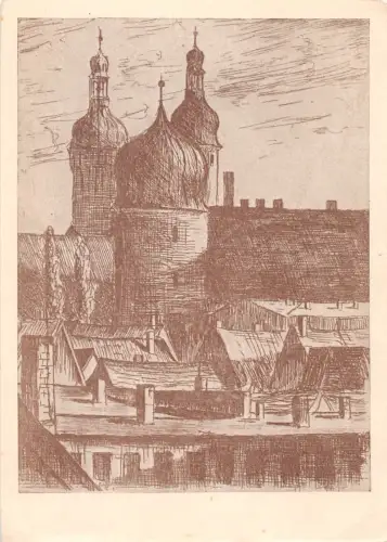 Wurzen über Wurzens Dächer Künstlerkarte ngl 187.331