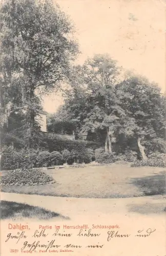Dahlen Partie im Herrschaftl. Schlosspark gl1910 187.356