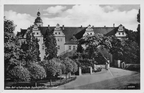 Wermsdorf Sächs. Reit- u. Fahrschule Jagdschloß feldpgl1942 187.362