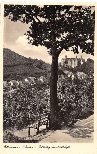Nossen in Sachsen Blick zum Schloss ngl 187.394