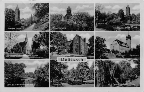 Delitzsch Mehrbildkarte gl1938 187.396