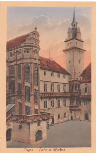 Torgau Partie im Schloßhof ngl 187.423