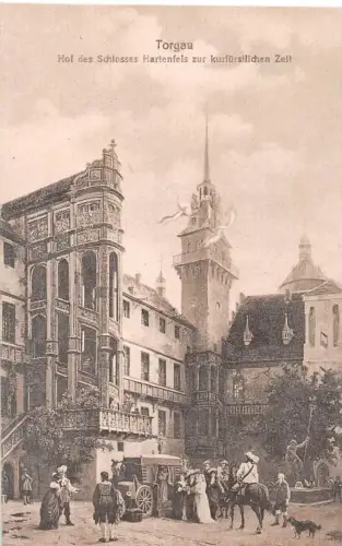 Torgau Hof des Schlosses Hartenfels ngl 187.428